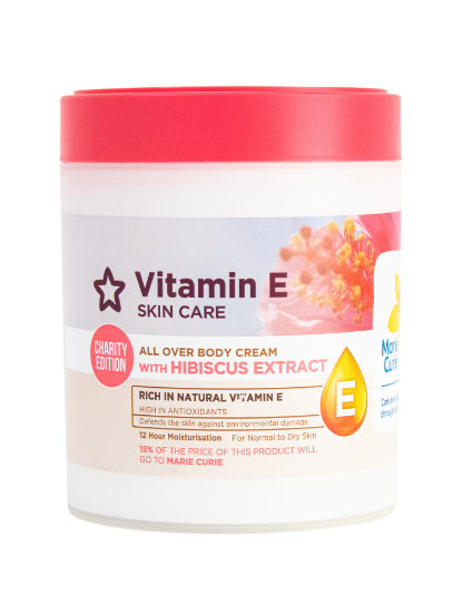 Picture of Superdrug Vitamin E All Over Body Cream with Hibiscus Extract 465ml