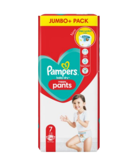 Picture of Pampers Baby Dry Nappy Pants Size 7