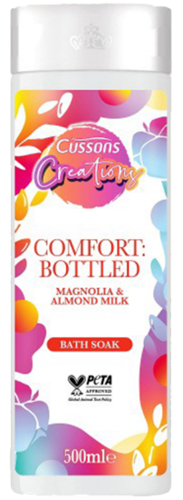 Picture of Cussions-Creations-Comfort-Bottled-Magnolia-&-Almond-Milk-Shower-Gel-400ml